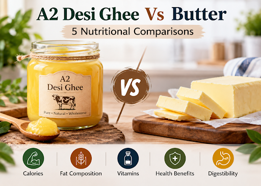A2 desi ghee vs butter: 5 nutritional comparisons