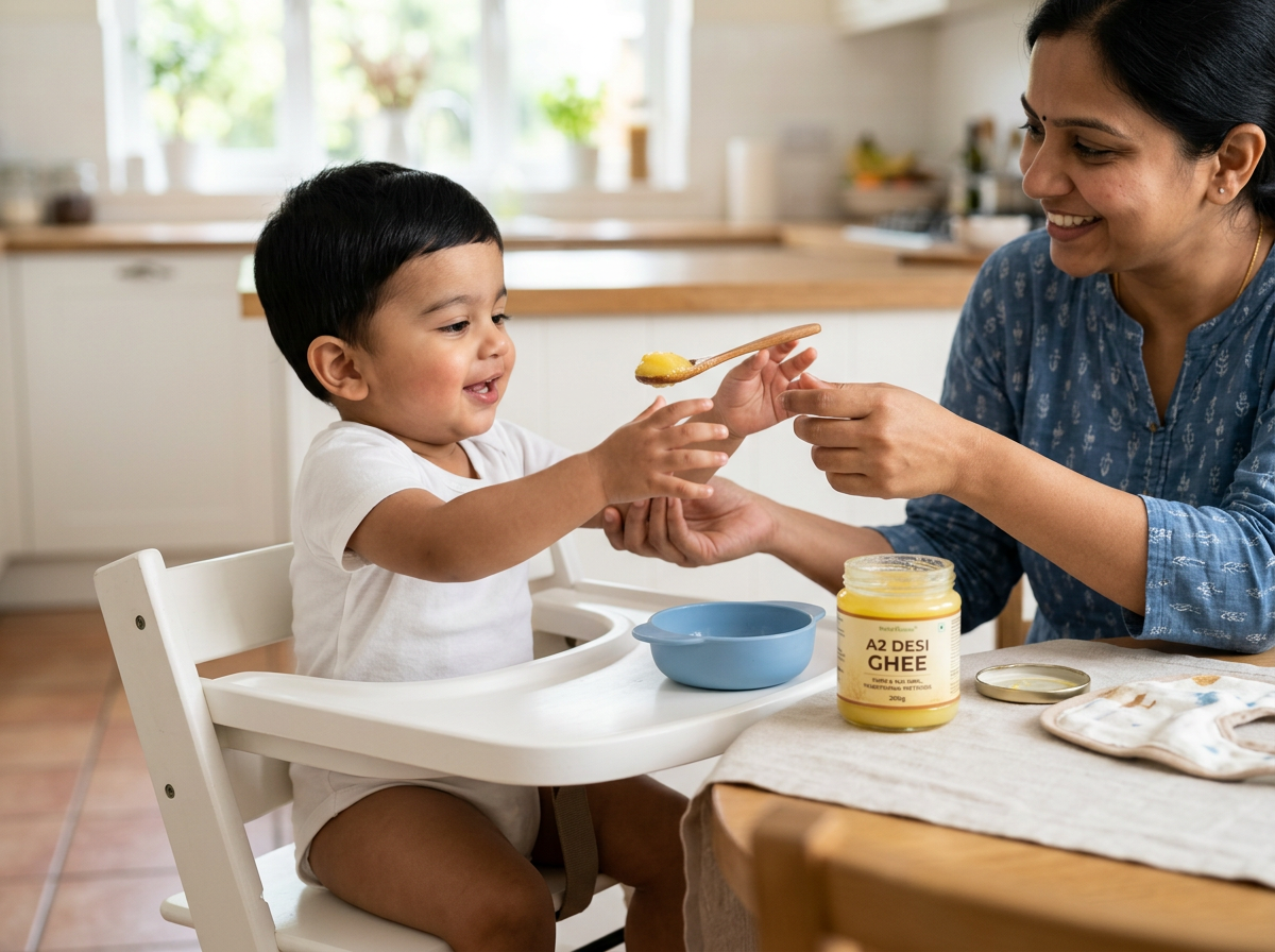 Health benefits of A2 desi ghee for healthy children